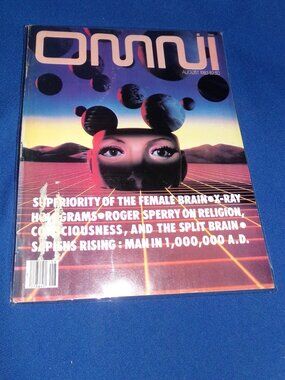 Vintage OMNI Magazine - August 1983 - Sci-Fi, Science, holograms